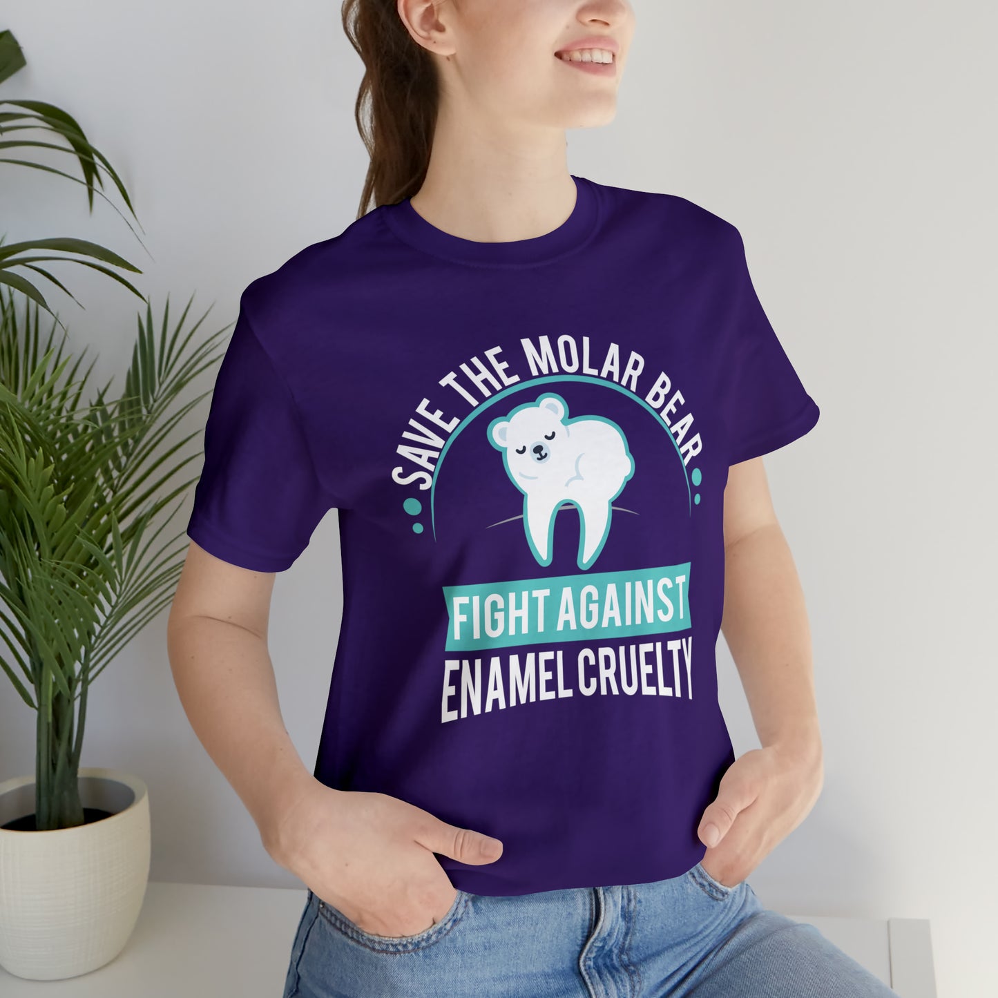 Save The Molar Bear Unisex Short Sleeve Tee