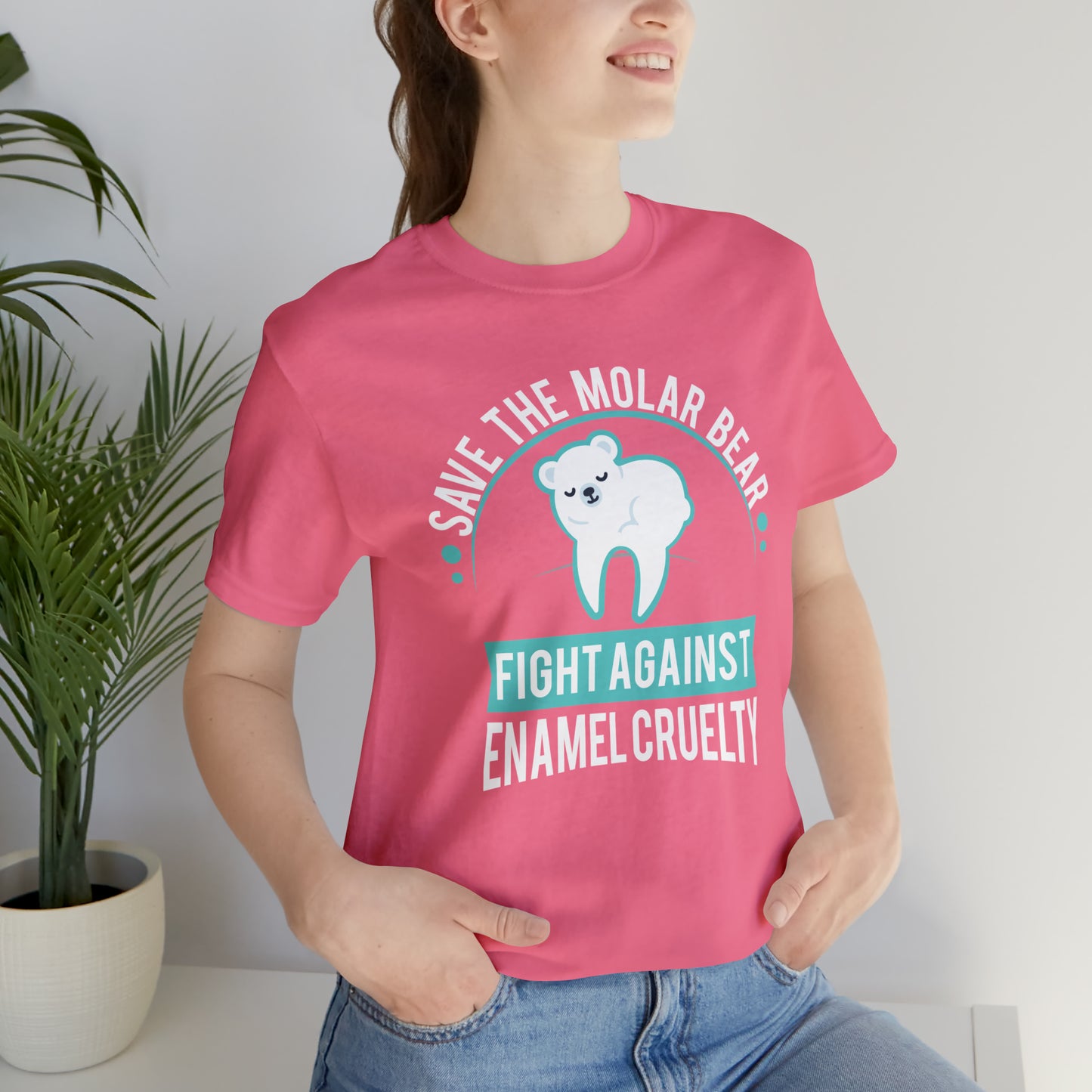 Save The Molar Bear Unisex Short Sleeve Tee