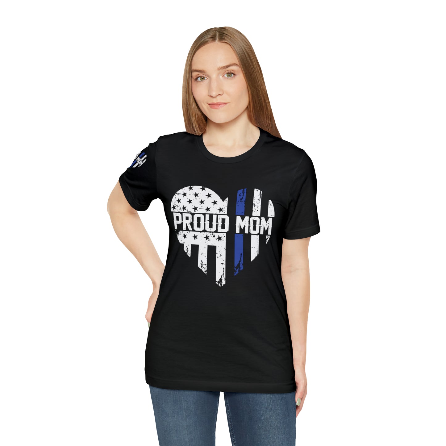 Proud Police Mom Short Sleeve Tee