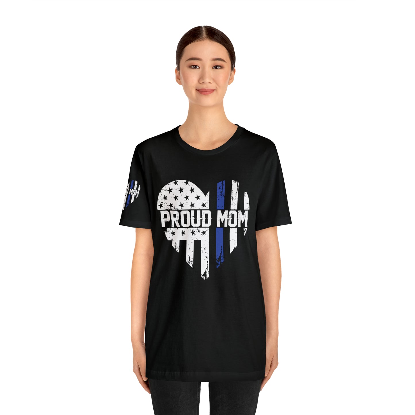 Proud Police Mom Short Sleeve Tee