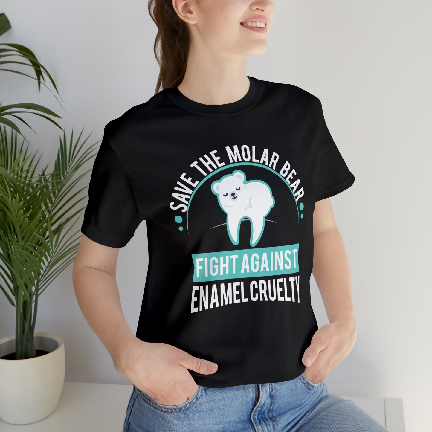 Save The Molar Bear Unisex Short Sleeve Tee