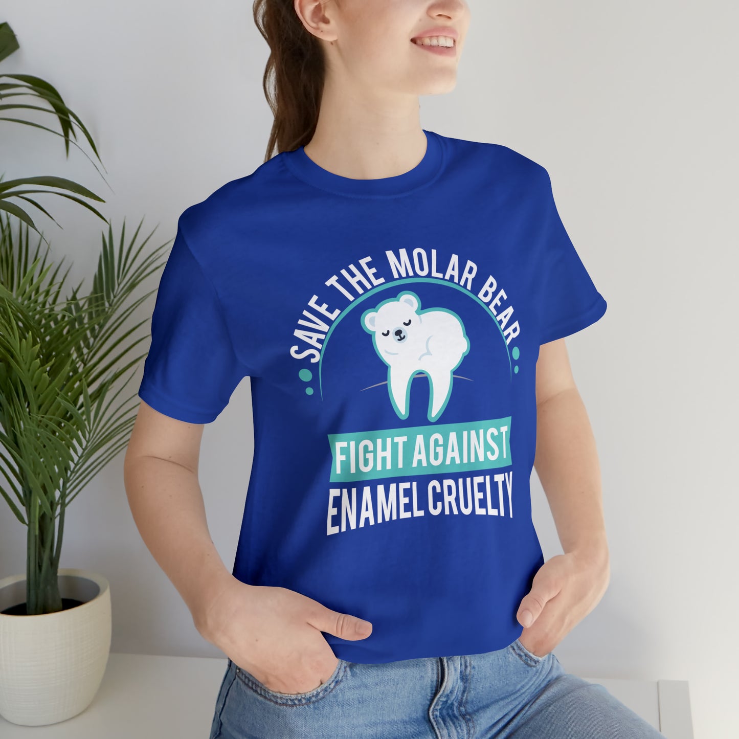 Save The Molar Bear Unisex Short Sleeve Tee