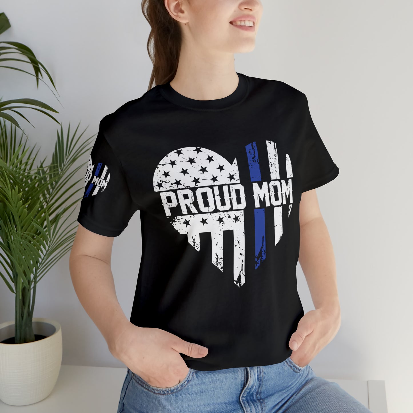 Proud Police Mom Short Sleeve Tee