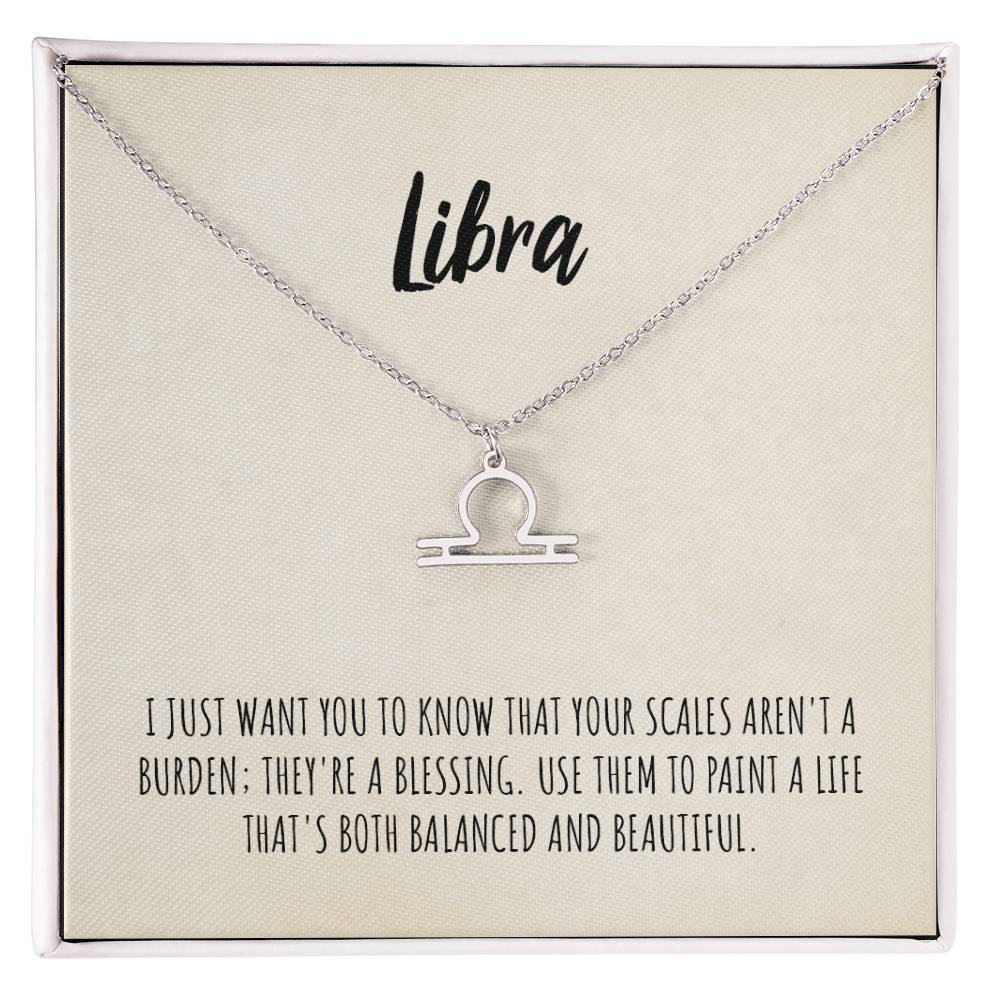 Libra Zodiac Necklace
