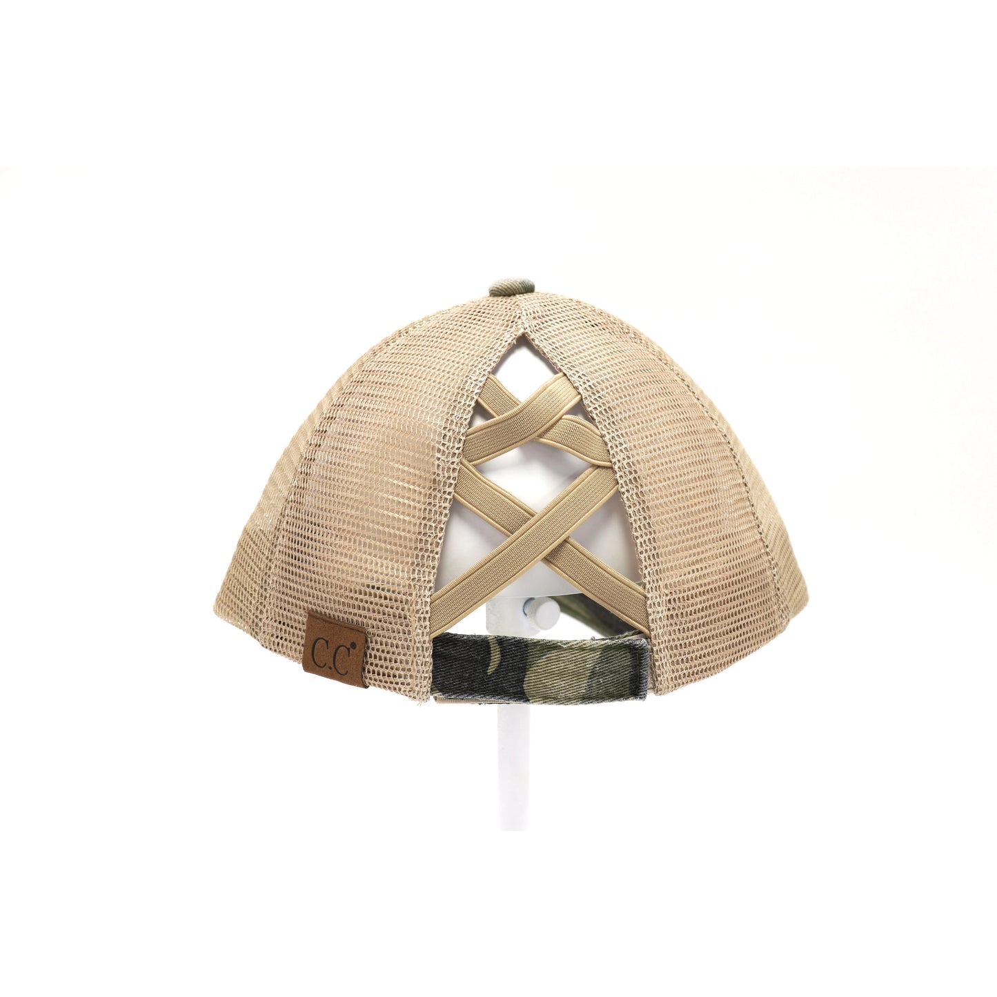 Dog Mom Camo Ponytail Hat