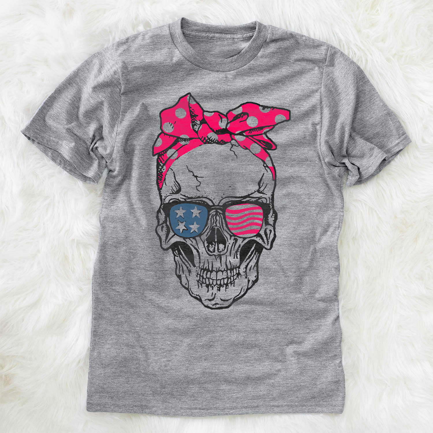 American Pride Skull Girl