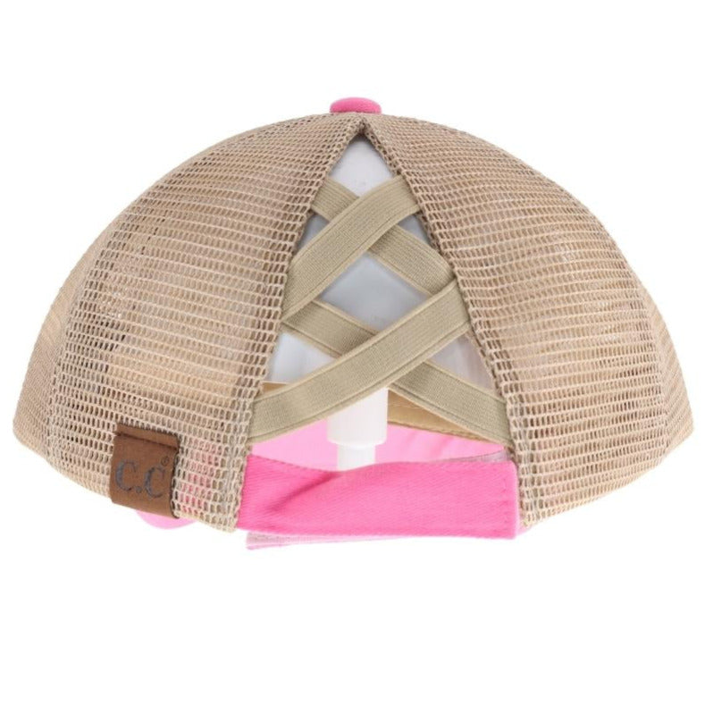 Be Yourself Patch High Pony Criss Cross Ball Cap