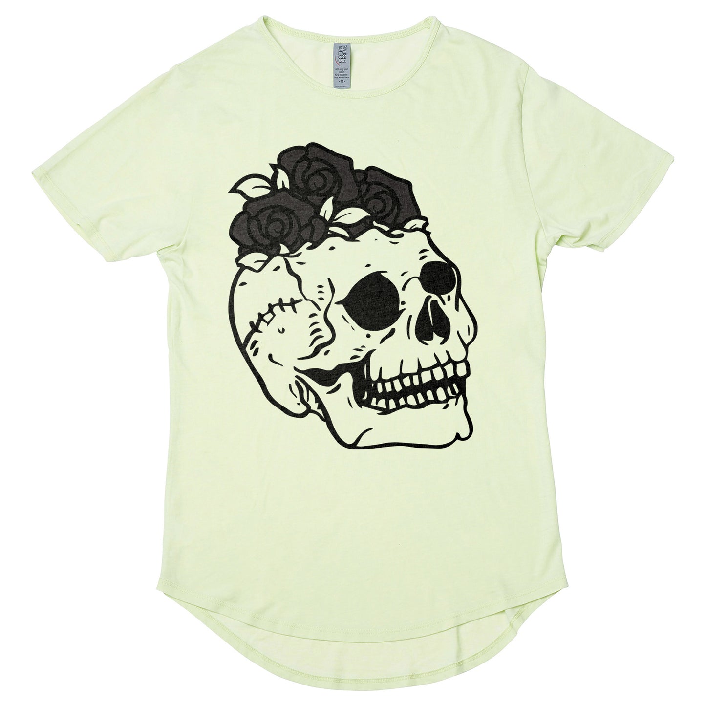Skull Black Rose Women's Burnout T-Shirt