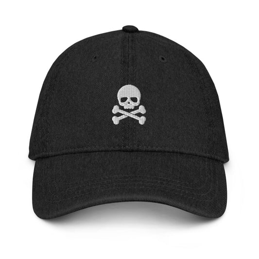 Skull & Crossbones Denim Hat