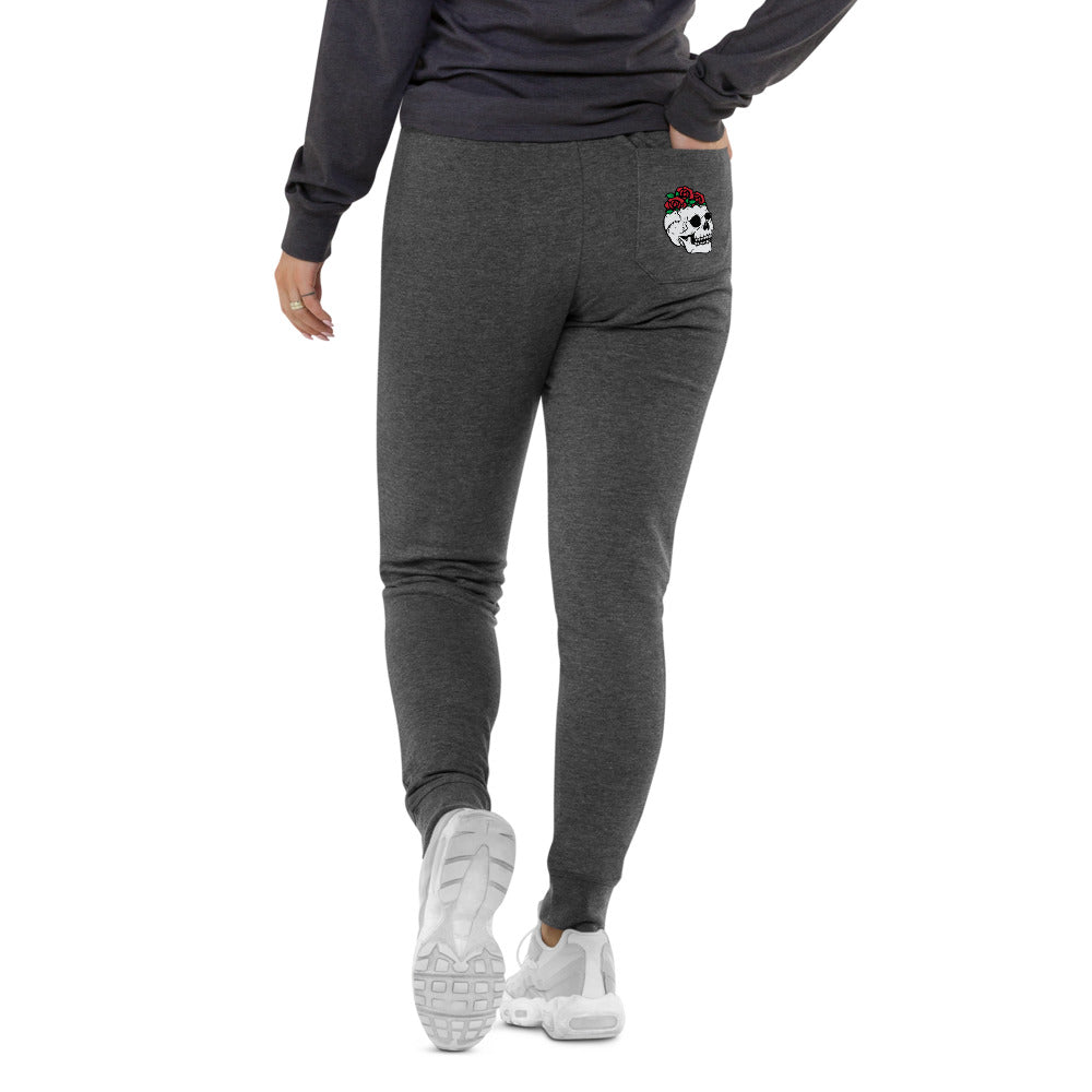 Skull Rose Unisex Skinny Joggers