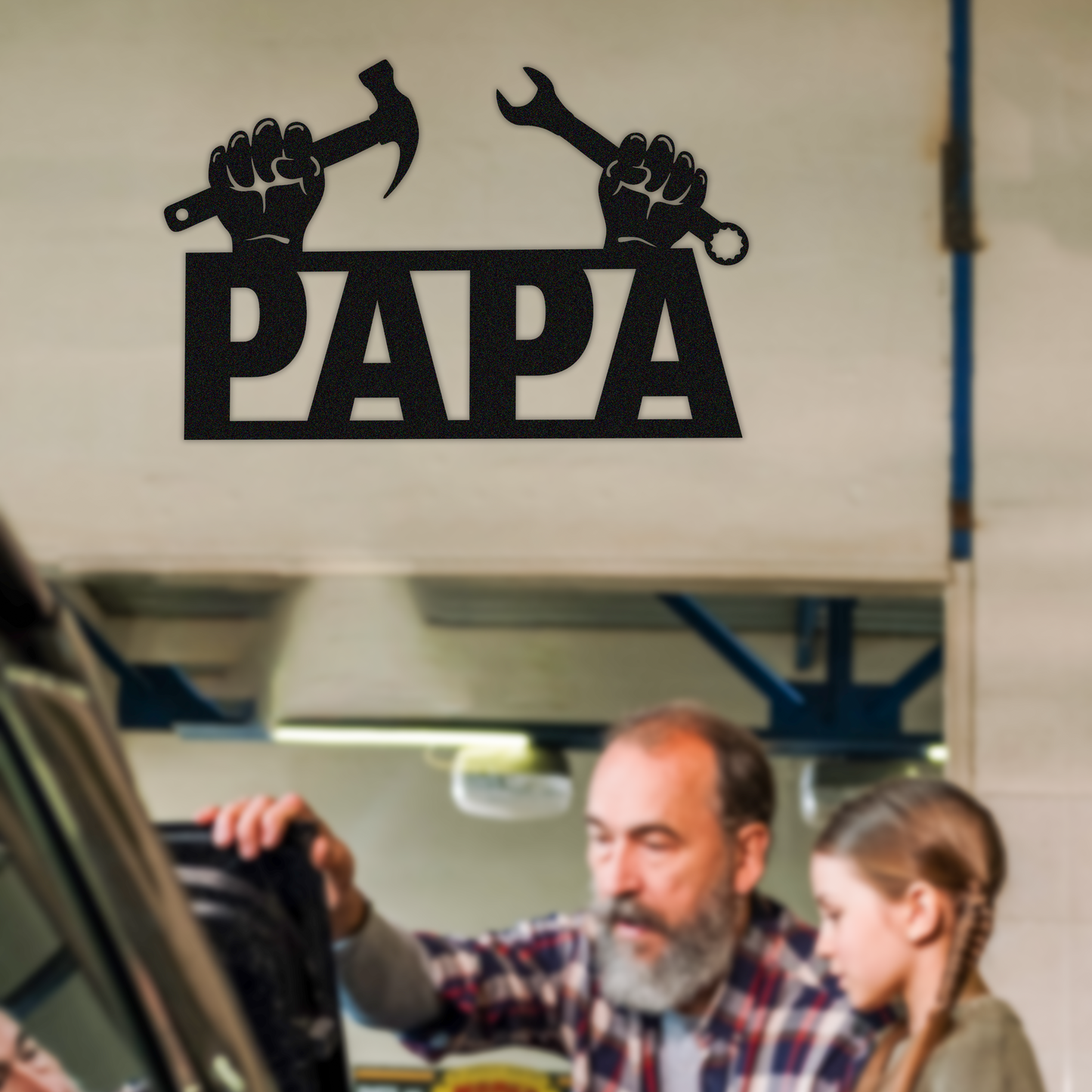 PAPA Metal Sign