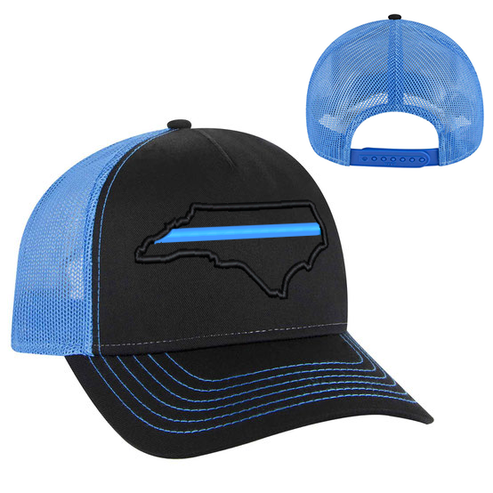 Thin Blue Line State Mesh Trucker Hat