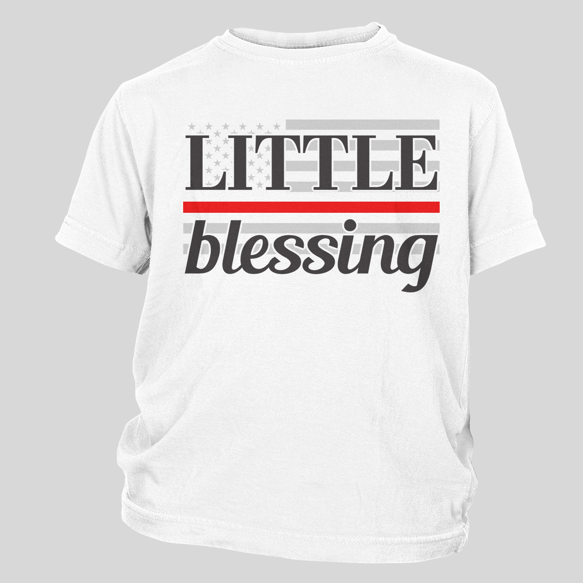 Little Blessing Thin Red Line Flag
