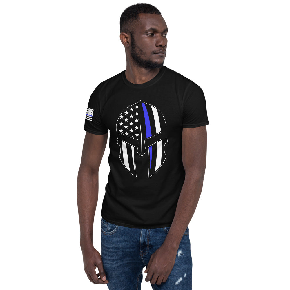 Thin Blue Line Spartan Short-Sleeve Unisex T-Shirt