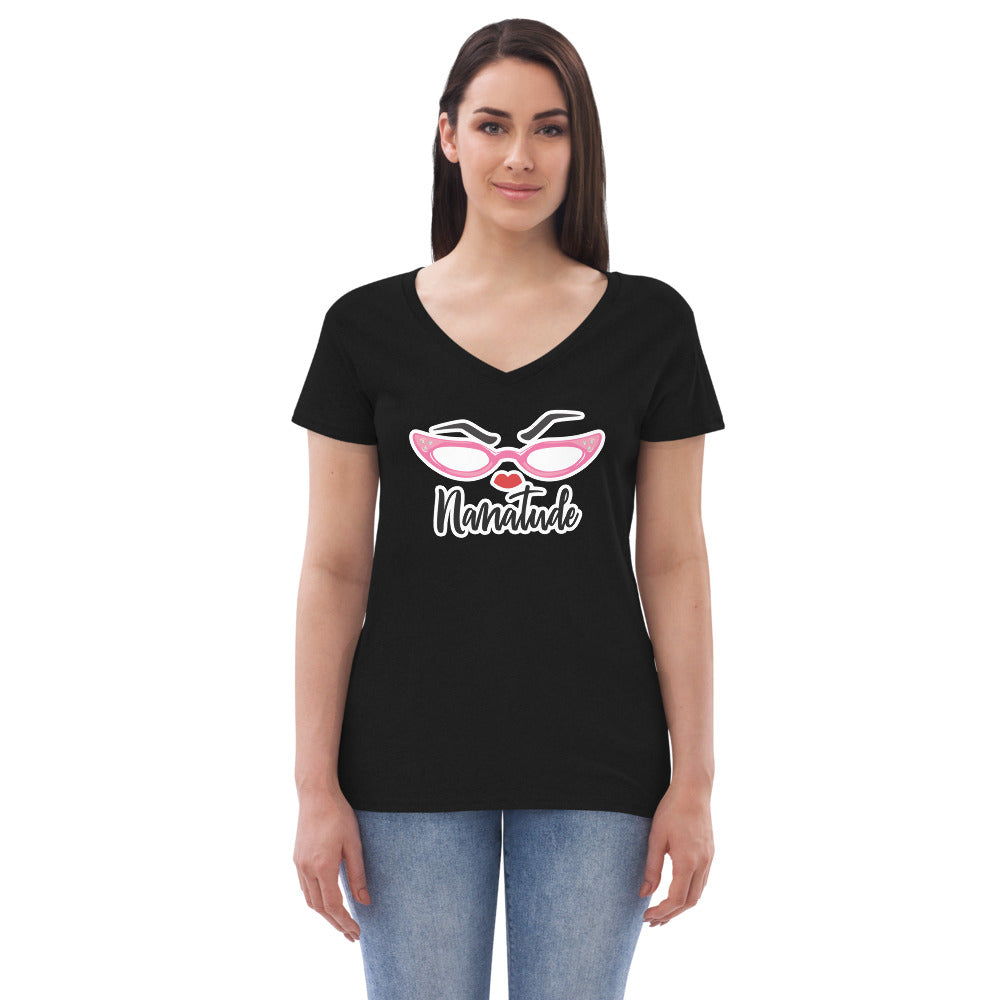Nanatude Women’s Recycled V-neck T-shirt