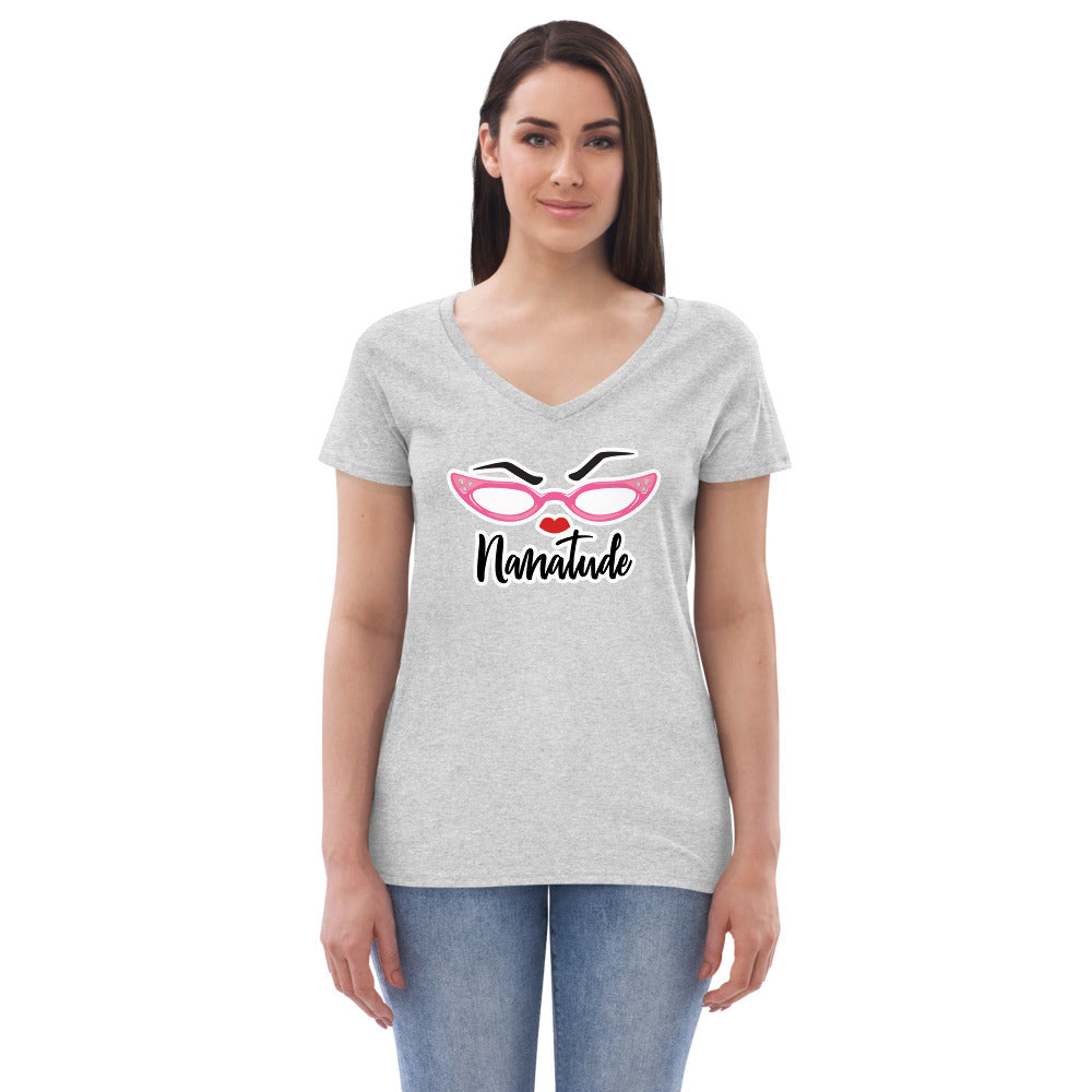Nanatude Women’s Recycled V-neck T-shirt