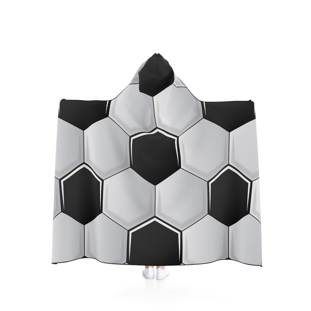 Soccer-Themed Hooded Blanket for Cozy Game Days