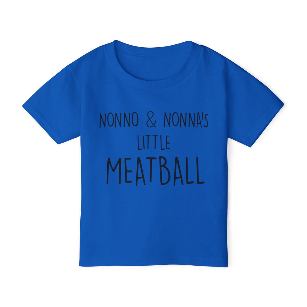 Nonno & Nonna's Little Meatball Toddler T-Shirt | Cute Family Tee | Baby Gift | Toddler Outfit | Italian Family Shirt