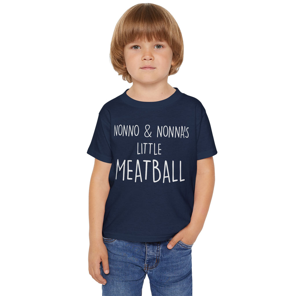 Nonno & Nonna's Little Meatball Toddler T-Shirt | Cute Family Tee | Baby Gift | Toddler Outfit | Italian Family Shirt