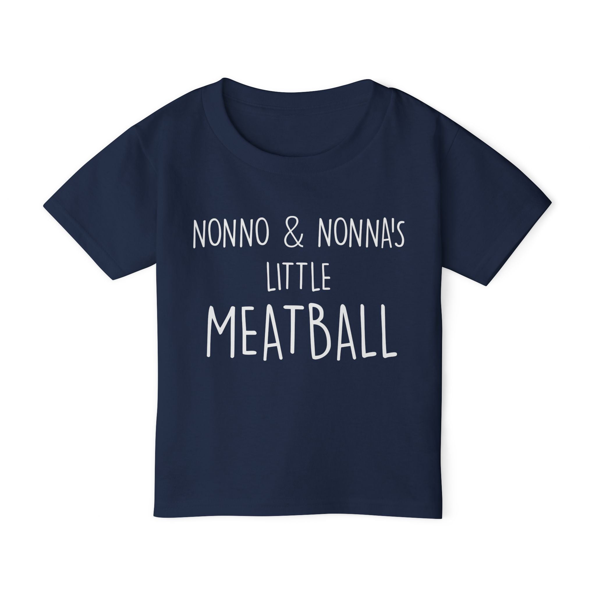 Nonno & Nonna's Little Meatball Toddler T-Shirt | Cute Family Tee | Baby Gift | Toddler Outfit | Italian Family Shirt