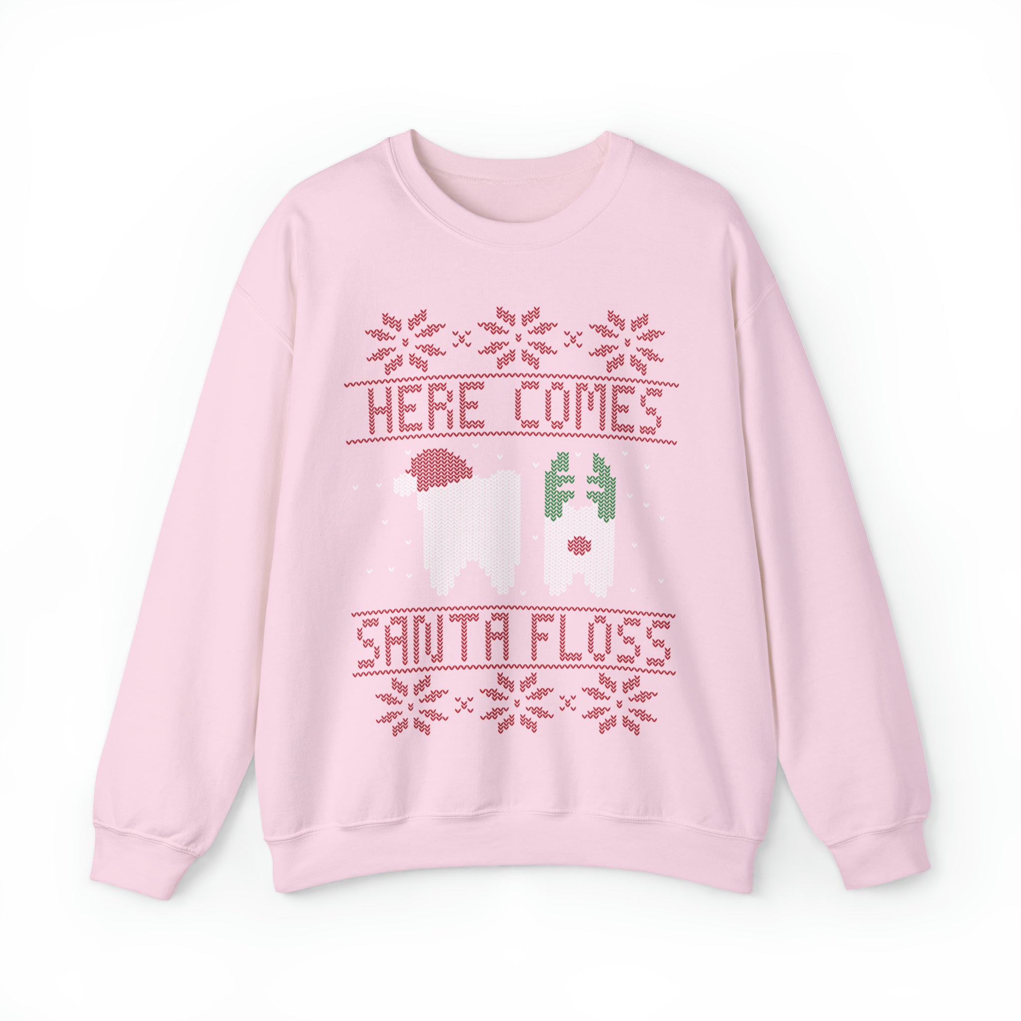 Here Comes Santa Floss Dental Christmas Sweatshirt