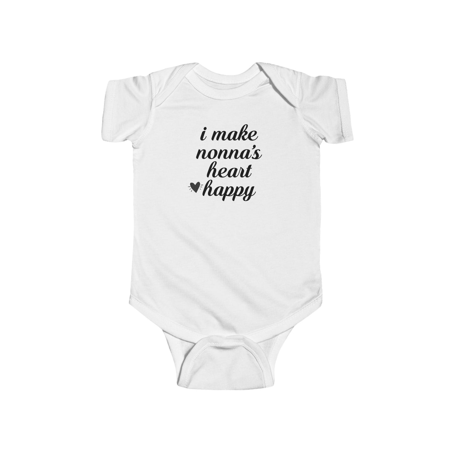 I Make Nonna's Heart Happy Infant Fine Jersey Bodysuit