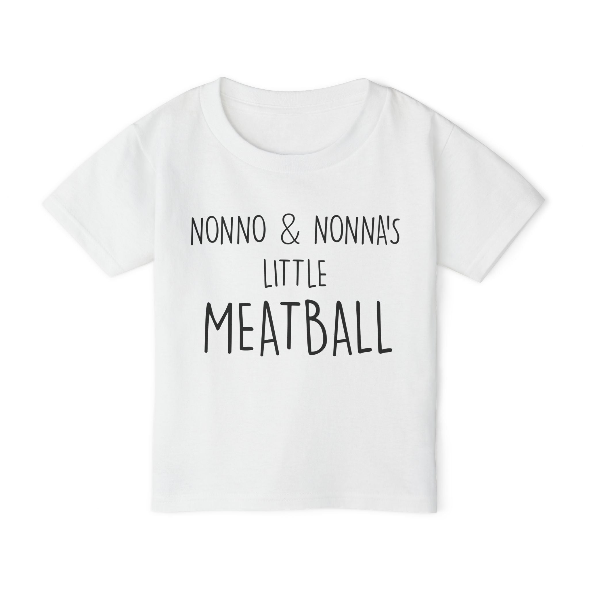 Nonno & Nonna's Little Meatball Toddler T-Shirt | Cute Family Tee | Baby Gift | Toddler Outfit | Italian Family Shirt