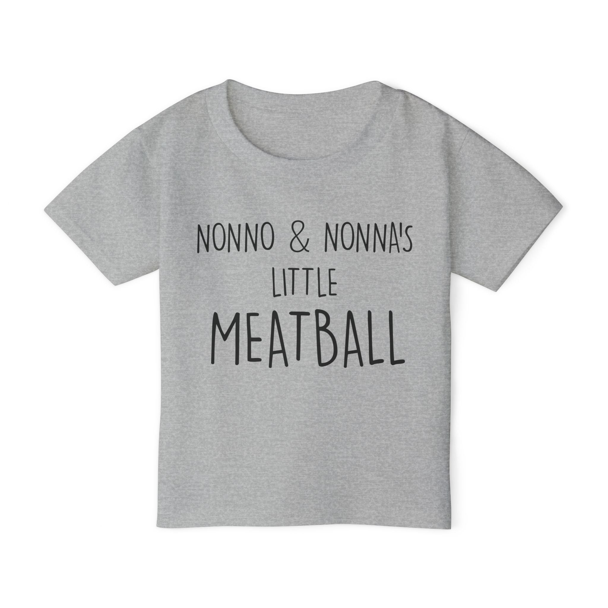 Nonno & Nonna's Little Meatball Toddler T-Shirt | Cute Family Tee | Baby Gift | Toddler Outfit | Italian Family Shirt