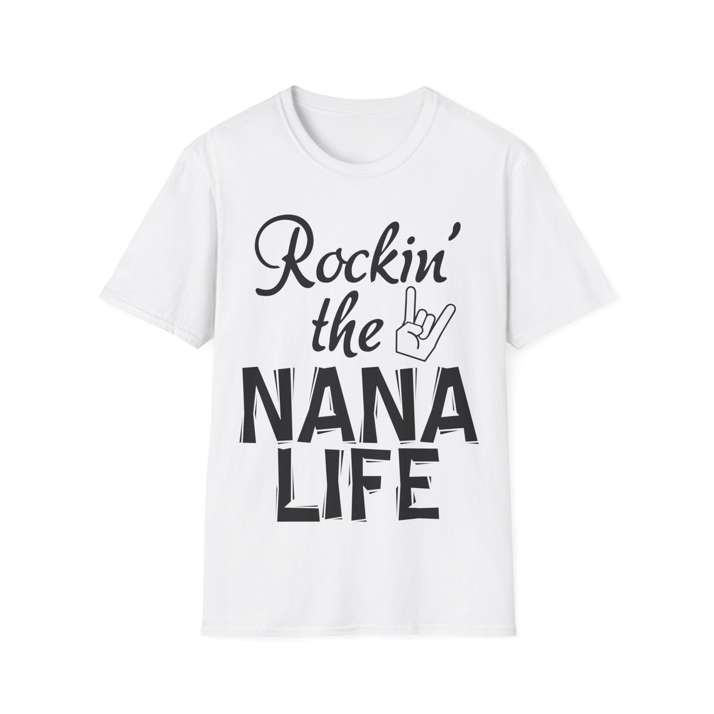 Rockin the Nana Life Unisex Softstyle T-Shirt