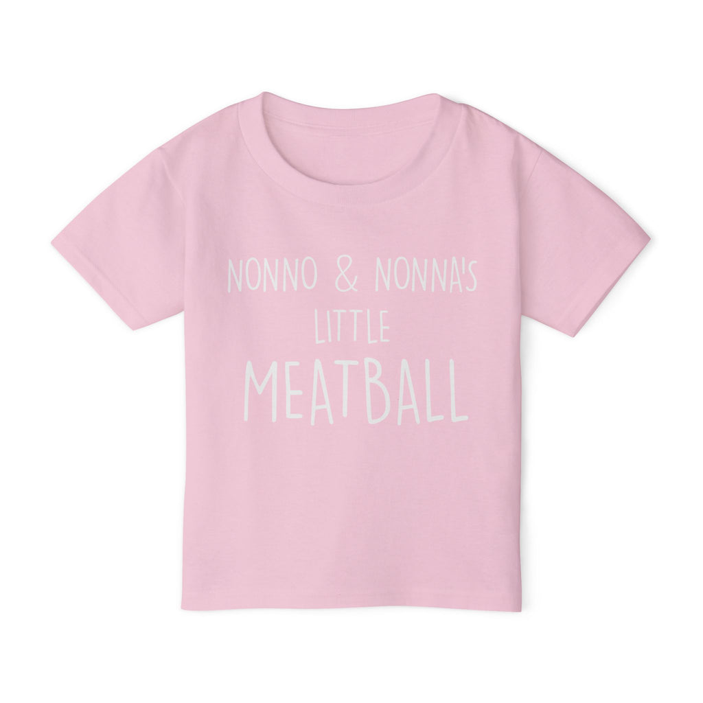 Nonno & Nonna's Little Meatball Toddler T-Shirt | Cute Family Tee | Baby Gift | Toddler Outfit | Italian Family Shirt
