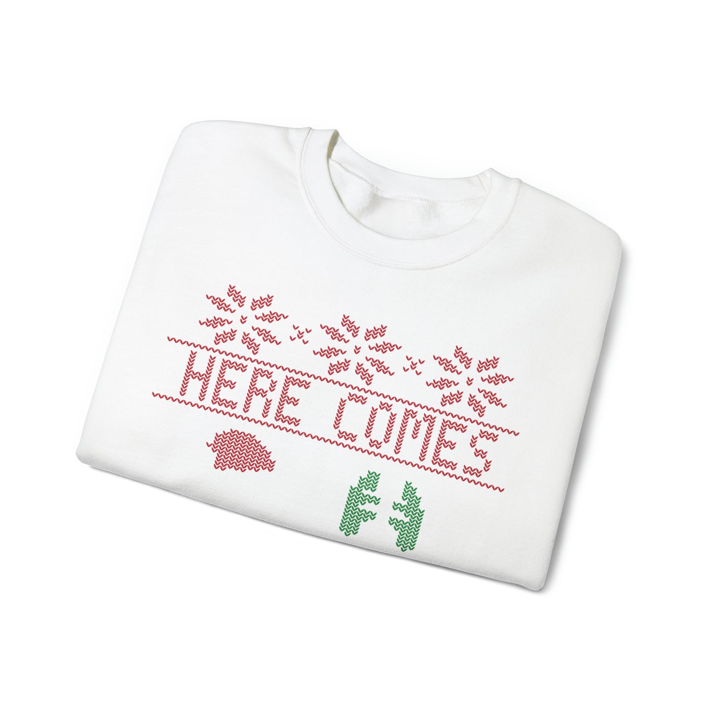 Here Comes Santa Floss Dental Christmas Sweatshirt