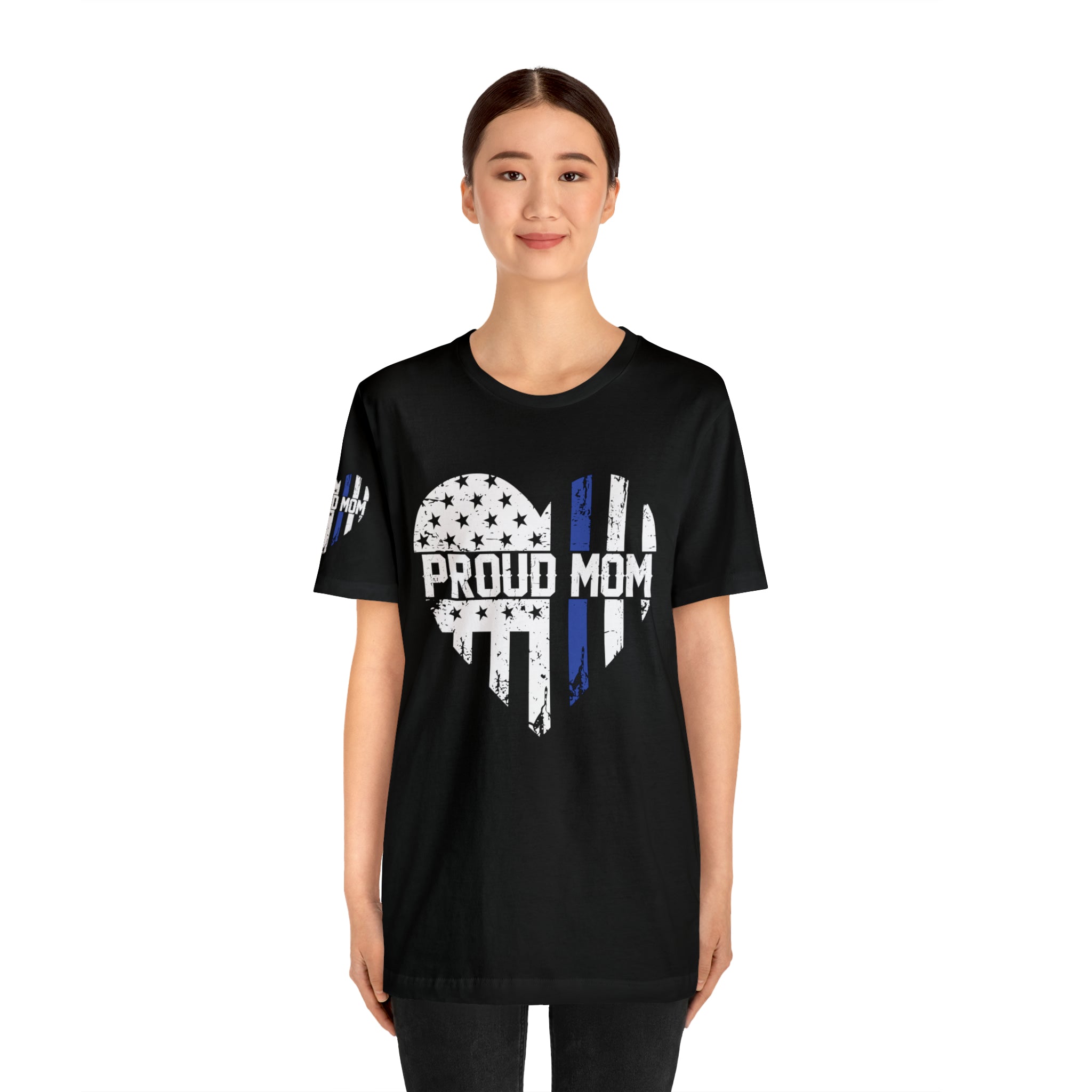 Proud Police Mom Short Sleeve Tee