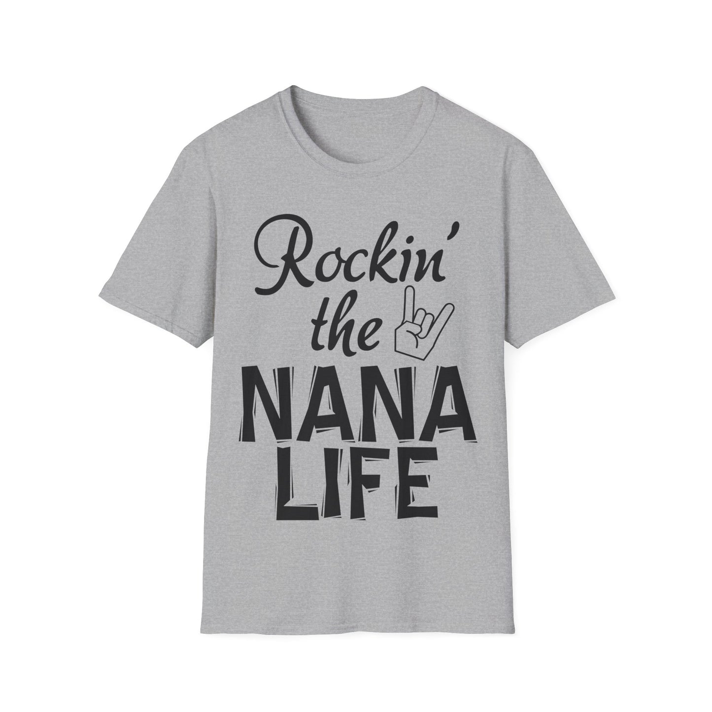 Rockin the Nana Life Unisex Softstyle T-Shirt