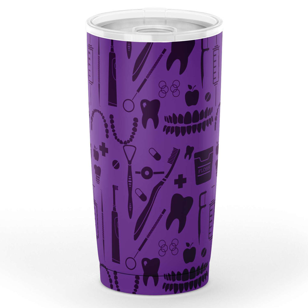 Dental Pattern Purple Tumbler