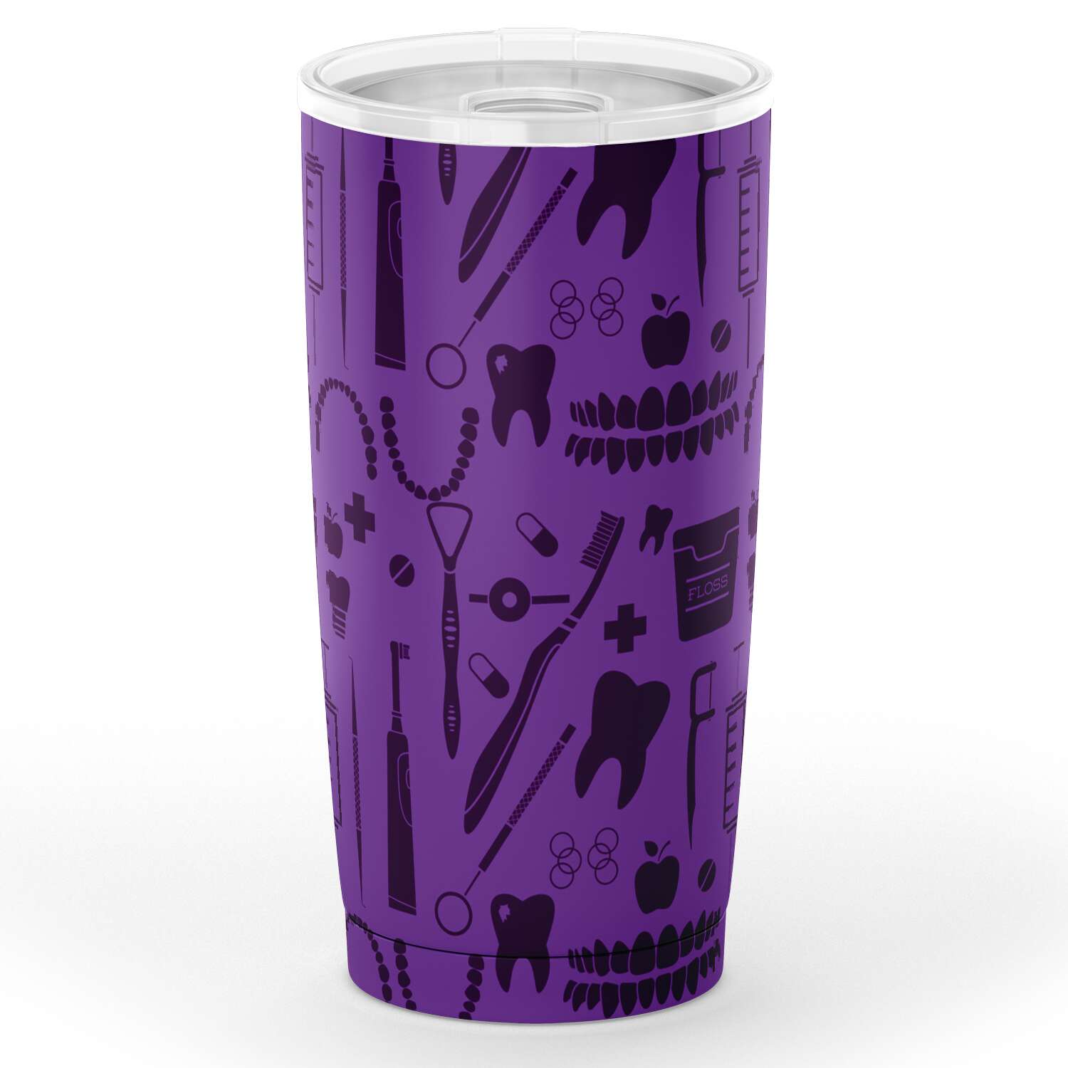Dental Pattern Purple Tumbler