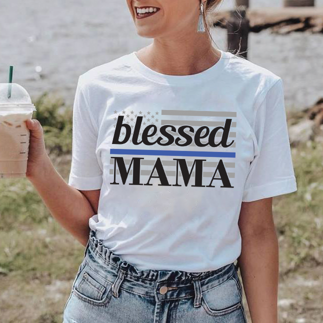 Blessed Mama Thin Blue Line