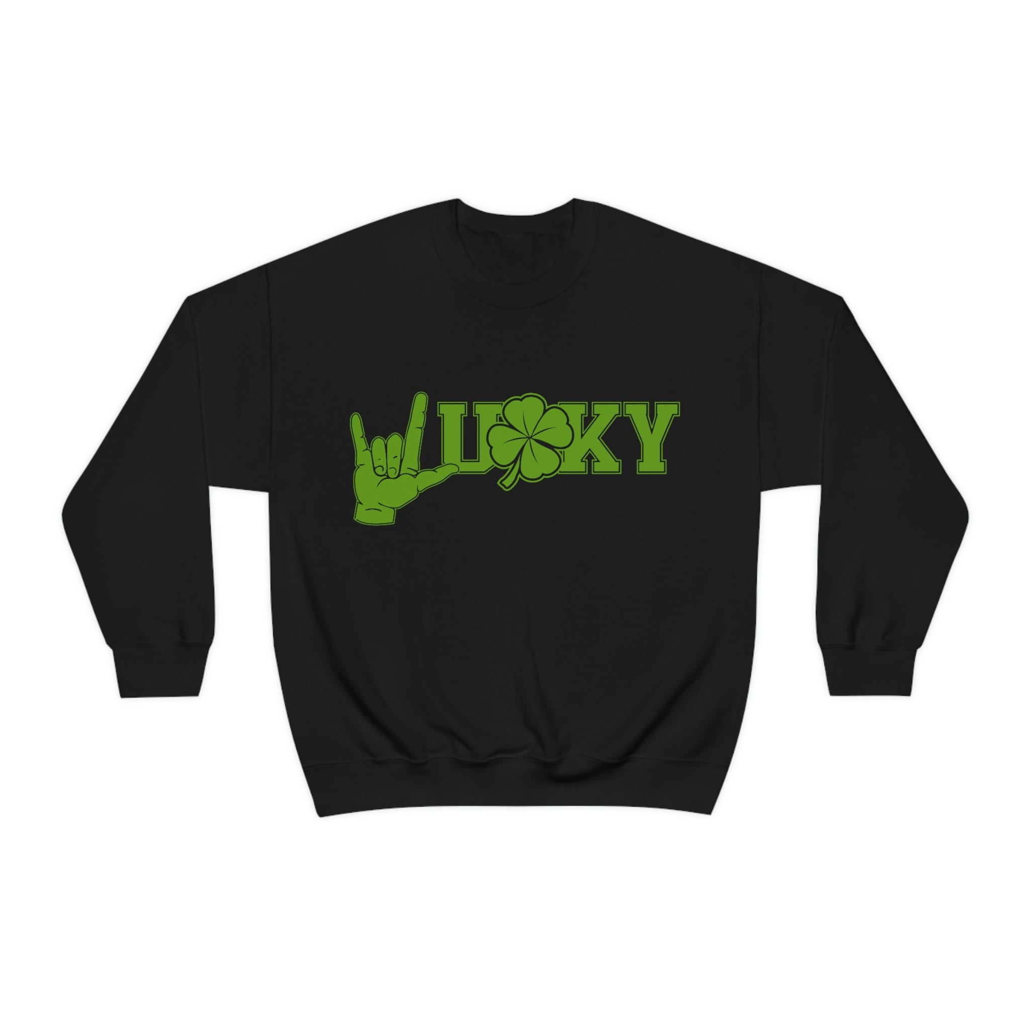 ASL Lucky Clover Unisex Crewneck Sweatshirt