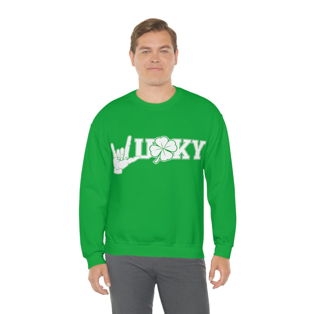 ASL Lucky Clover Unisex Crewneck Sweatshirt