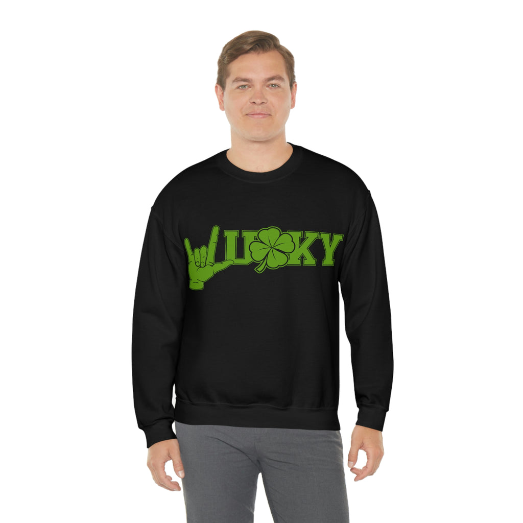 ASL Lucky Clover Unisex Crewneck Sweatshirt