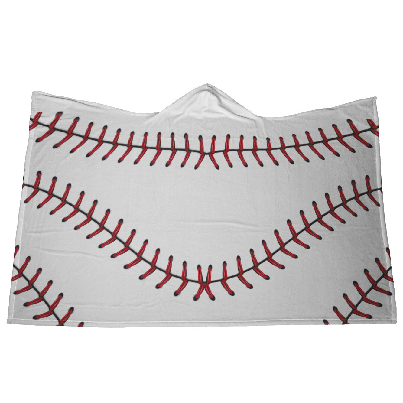 Baseball Stitch Hooded Blanket