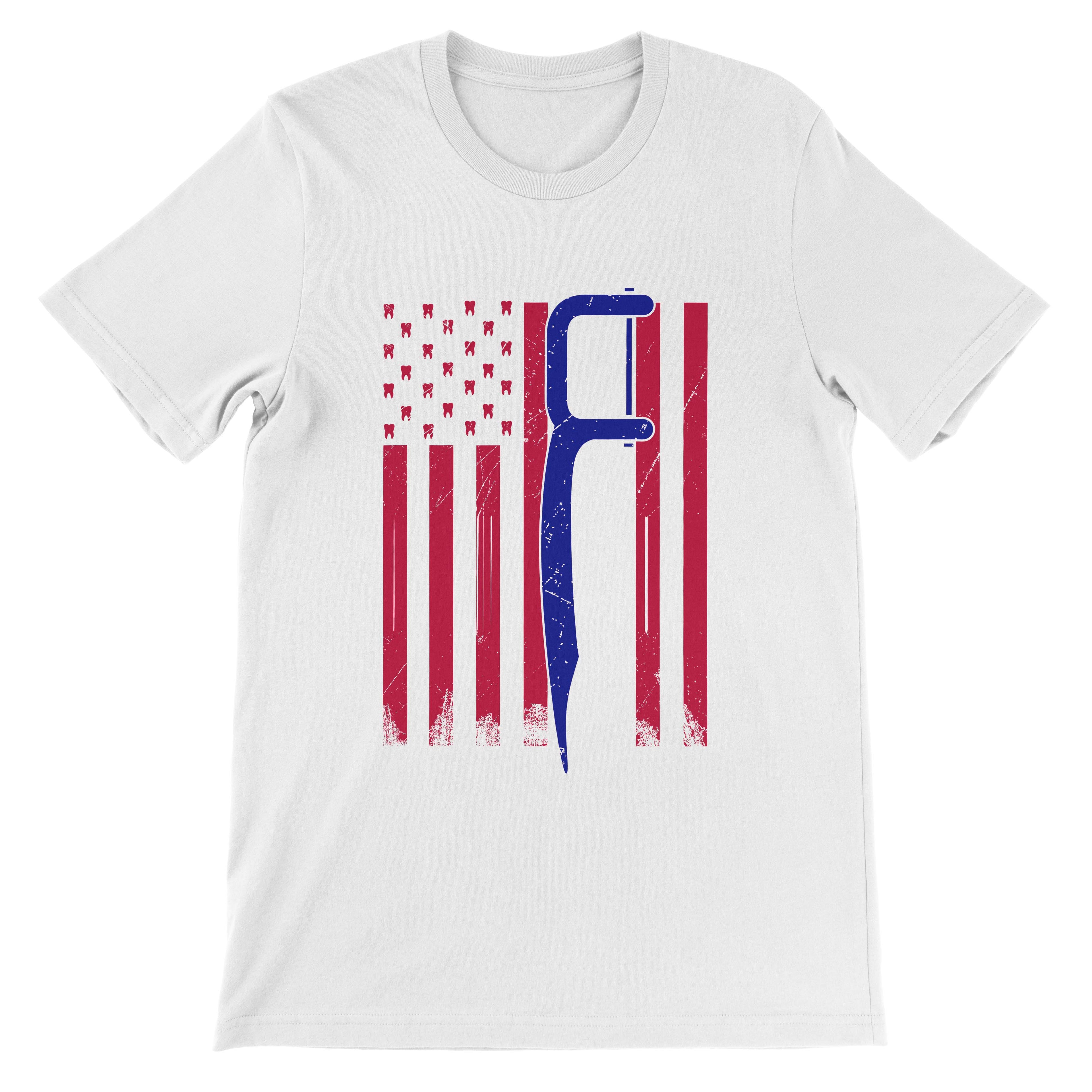 Red White Blue Dental Floss American Flag