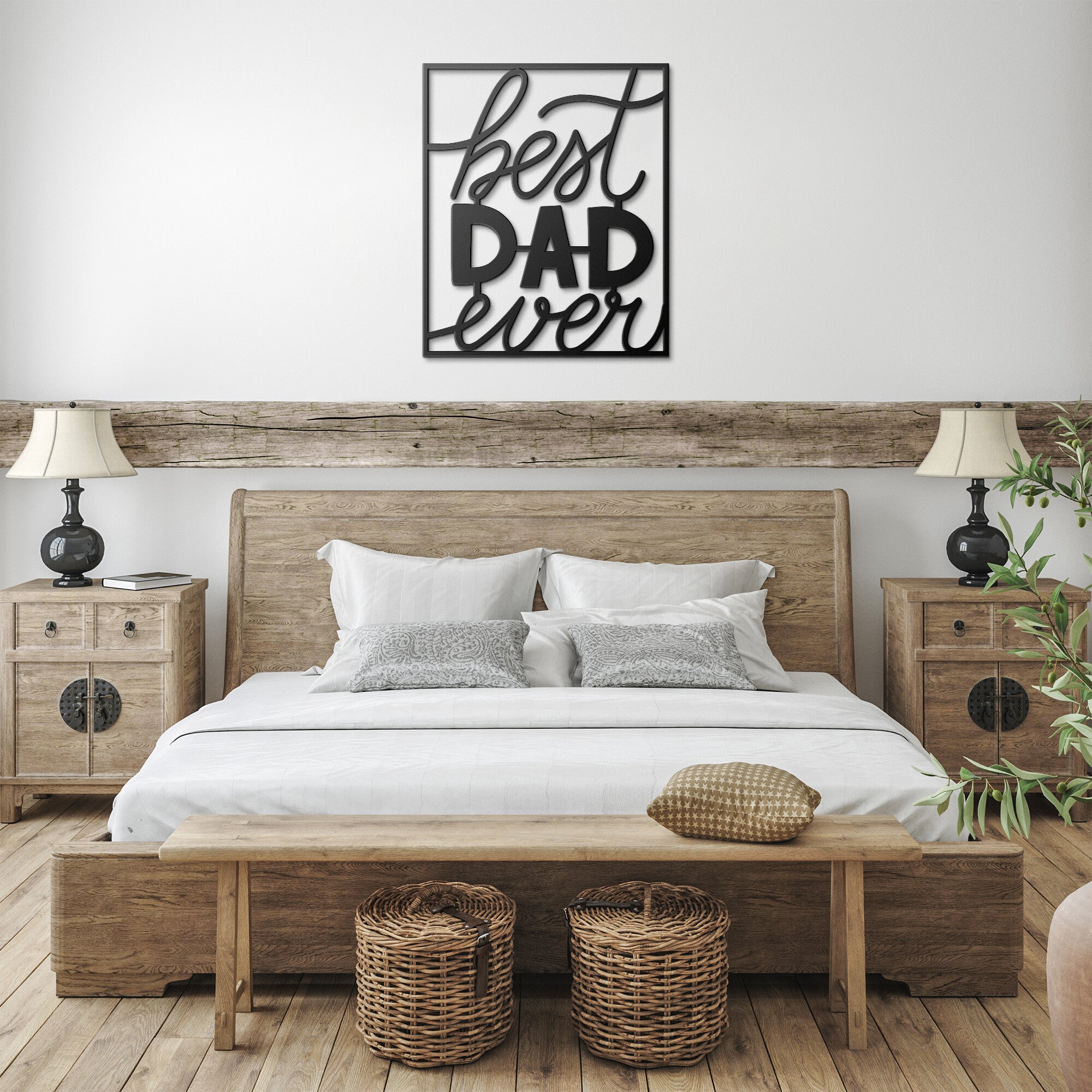 Best Dad Ever Metal Sign