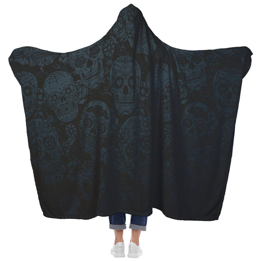 Dark Skull Hooded Blanket