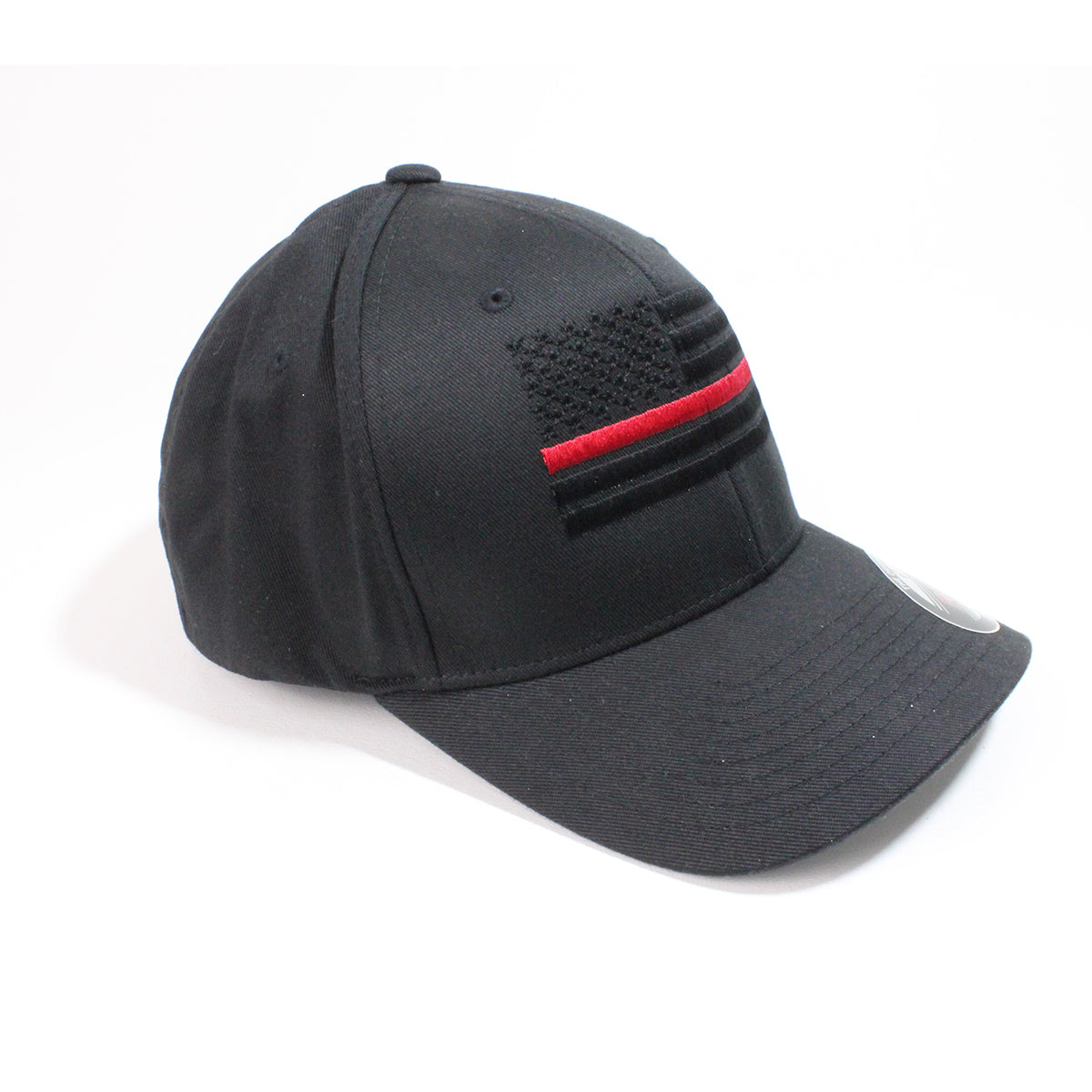 FLEXFIT Thin Red Line Black Flag Hat