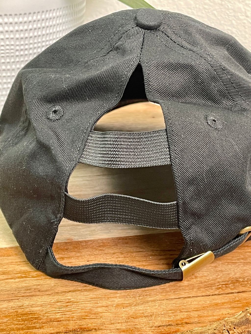 Thin Blue Line Badge Ladder Ponytail Hat