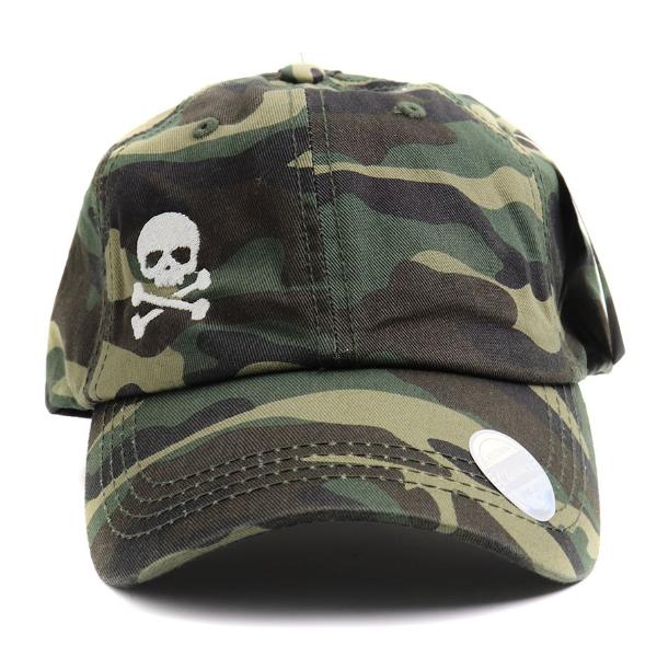 Skull & Crossbones Classic Camouflage Ponytail Hat