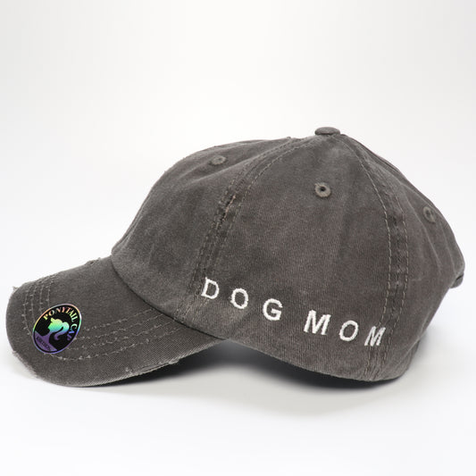 Dog Mom Vintage Ponytail Hat
