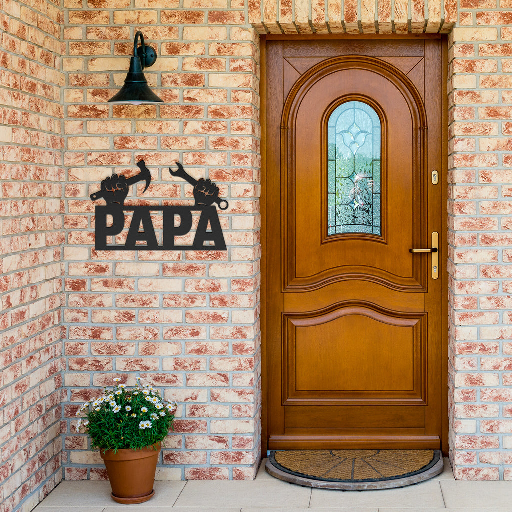 PAPA Metal Sign