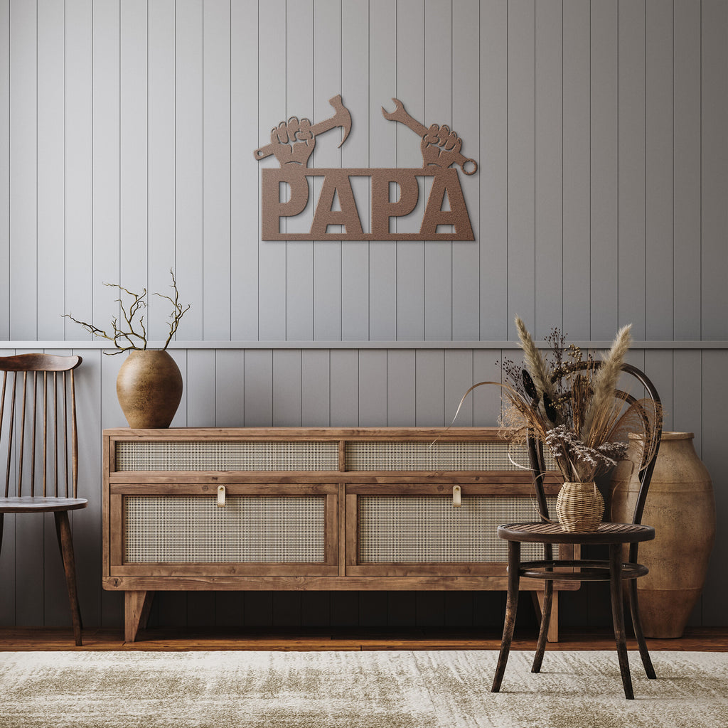 PAPA Metal Sign