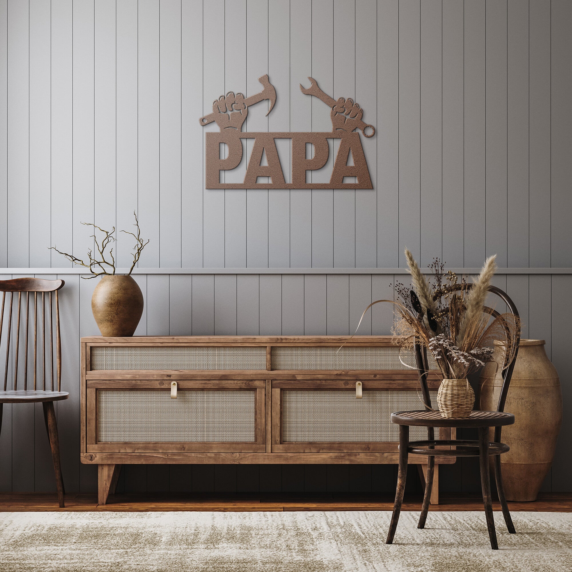 PAPA Metal Sign
